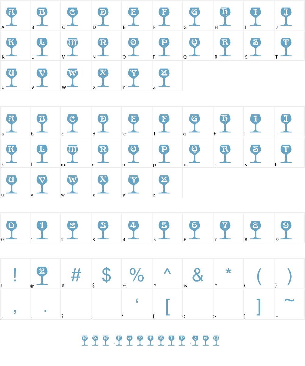 101! Chalice Font Character
